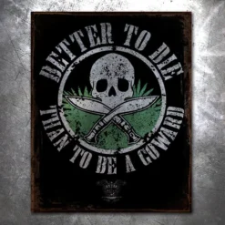 PTS Signs Gurkha Better To Die Vintage Tin Sign