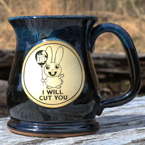 Ohio I Will Cut You - Blue Stoneware Mug 3 Ohio I Will Cut You - Blue Stoneware Mug