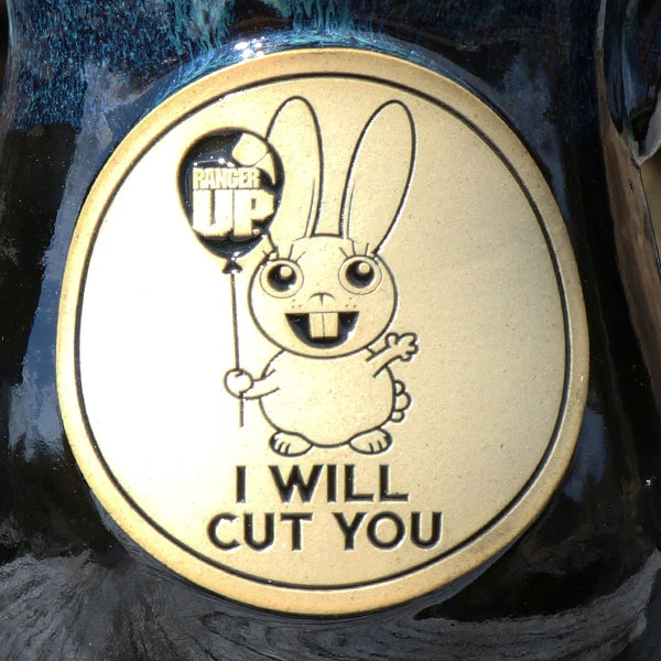 Ohio I Will Cut You - Blue Stoneware Mug 4 Ohio I Will Cut You - Blue Stoneware Mug