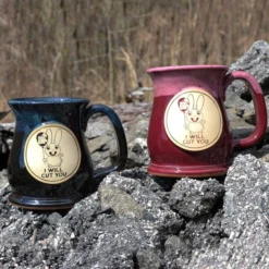 Ohio I Will Cut You - Blue Stoneware Mug 7 Ohio I Will Cut You - Blue Stoneware Mug