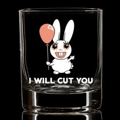 Ohio Whisky & Bad Decisions I Will Cut You Whiskey Glass