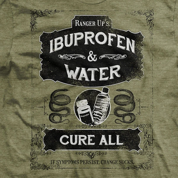 Ohio Ibuprofen And Water Cure-All T-Shirt Medic / Corpsman 4 Ohio Ibuprofen And Water Cure-All T-Shirt Medic / Corpsman