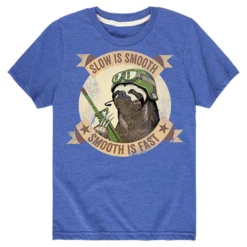 Ohio Kids Slow Is Smooth Sloth Tee