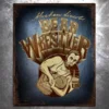 PTS Wrestling And Jiu Jitsu Lincoln Bear Wrestler Vintage Tin Sign