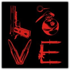 Ohio Valentines Red Love Sticker