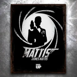 PTS James Mattis Vintage Tin Sign Signs