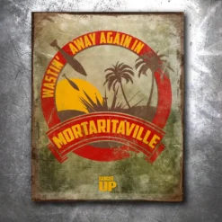 PTS Mortaritaville Vintage Tin Sign