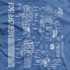 Ohio NASA "EMU" Blueprint T-Shirt Men