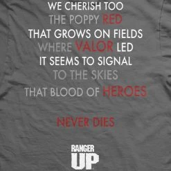 Ohio Paratrooper Poppy Field Memorial T-Shirt 9 Ohio Paratrooper Poppy Field Memorial T-Shirt