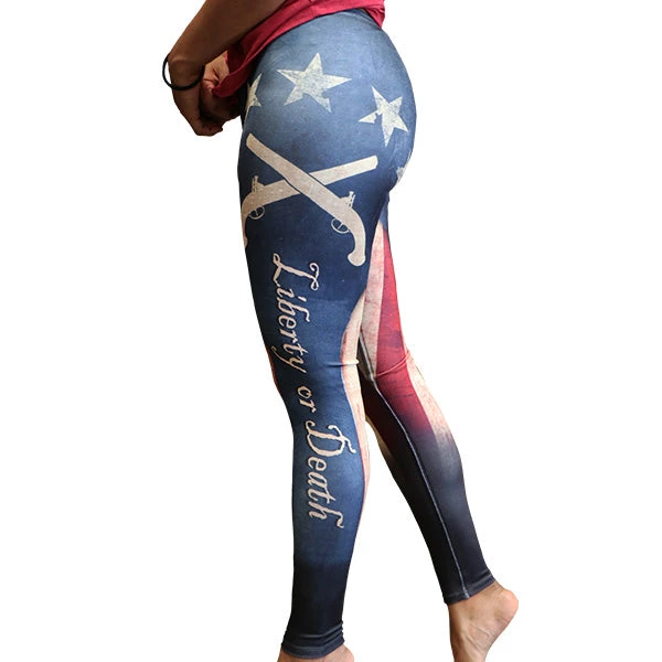 SV Women's Patriot Skull Leggings SV Women's Patriot Skull Leggings