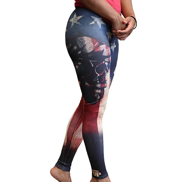 SV Women's Patriot Skull Leggings SV Women's Patriot Skull Leggings