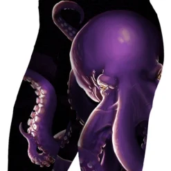 SV Men's Purple Octopus Meggings