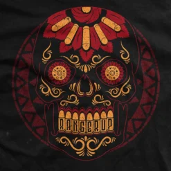 Ohio Men Halloween - Red Sugar Skull T-Shirt