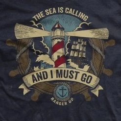 Ohio The Sea Is Calling T-Shirt The Black Flag