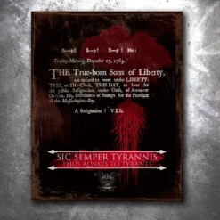 PTS Signs Sic Semper Tyrannis Vintage Tin Sign