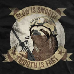 Ohio Slow Is Smooth Smooth Is Fast - Black T-Shirt Men