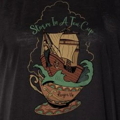 Ohio Caffeine & Hate Women's Storm In A Teacup High Neck Tank