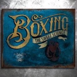 PTS Boxing And Thai Boxing The Sweet Science Vintage Tin Sign