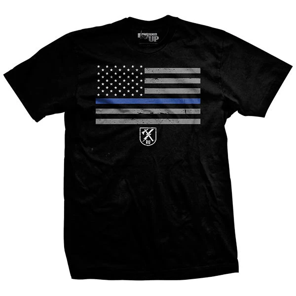 Ohio Thin Blue Line Flag T-Shirt 3 Ohio Thin Blue Line Flag T-Shirt