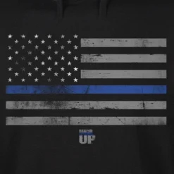 Ohio Thin Blue Line Flag Hoodie Men