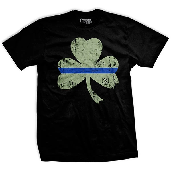 Ohio Thin Blue Line Shamrock T-Shirt Men 3 Ohio Thin Blue Line Shamrock T-Shirt Men