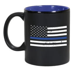 Ohio Leo Thin Blue Line Flag Contrast Mug