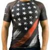 SV Men Thin Red Line Flag Rash Guard