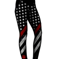 SV Firefighter Women's Thin Red Line Flag Leggings