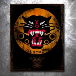 PTS Tank Destroyer Vintage Tin Sign Signs