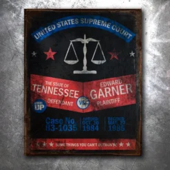 PTS Tennessee Vs. Garner Vintage Tin Sign