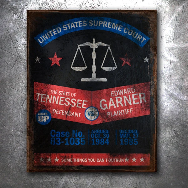 PTS Tennessee Vs. Garner Vintage Tin Sign 3 PTS Tennessee Vs. Garner Vintage Tin Sign