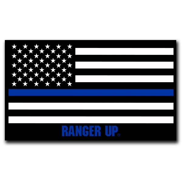 Ohio Thin Blue Line Flag Sticker - Large Leo 3 Ohio Thin Blue Line Flag Sticker - Large Leo