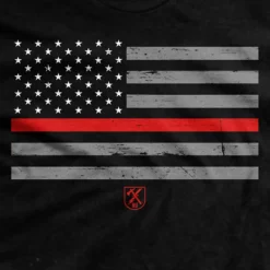 Ohio Thin Red Line Flag T-Shirt Men