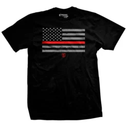 Ohio Thin Red Line Flag T-Shirt Men