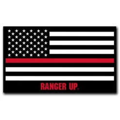 Ohio Gear Thin Red Line Flag Sticker