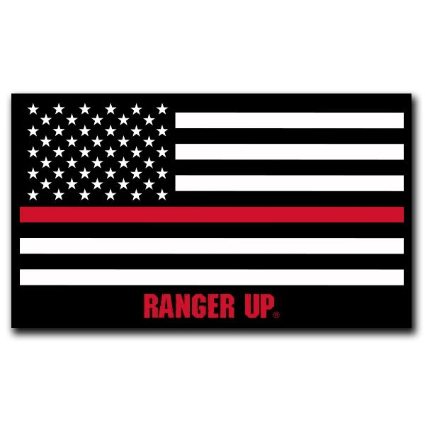 Ohio Gear Thin Red Line Flag Sticker 3 Ohio Gear Thin Red Line Flag Sticker