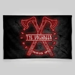 SV Viking Warrior Til Valhalla Wall Tapestry