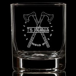 Ohio Til Valhalla Whiskey Glass Whisky & Bad Decisions