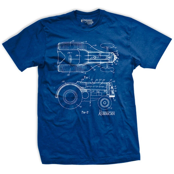 Ohio Tractor Blueprint T-Shirt Men 3 Ohio Tractor Blueprint T-Shirt Men