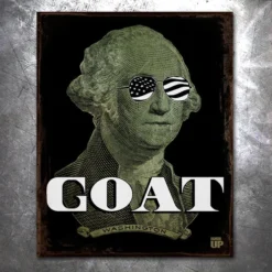 PTS Signs Washington GOAT Vintage Tin Sign