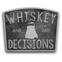 Ohio Whiskey & Bad Decisions Sticker