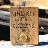 Ohio Whiskey & Bad Decisions Bourbon Barrel .50 Cal Bullet Flask Whisky & Bad Decisions