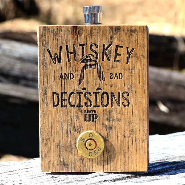Ohio Whiskey & Bad Decisions Bourbon Barrel .50 Cal Bullet Flask Whisky & Bad Decisions 3 Ohio Whiskey & Bad Decisions Bourbon Barrel .50 Cal Bullet Flask Whisky & Bad Decisions