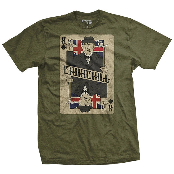 Ohio Men Winston Churchill Card T-Shirt 3 Ohio Men Winston Churchill Card T-Shirt