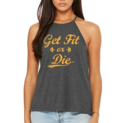 Ohio Women's Get Fit Or Die Classic High Neck Tank