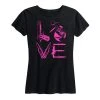 Ohio Women's LOVE Tee Pink And Black Valentines
