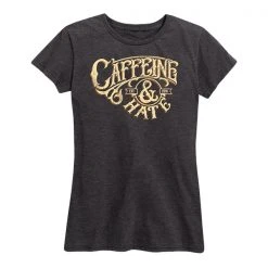 Ohio Women's Caffeine & Hate Typography Tee