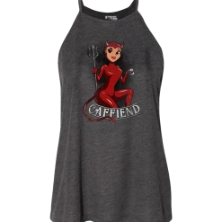 Ohio Caffeine & Hate Women's Caffiend High Neck Tank