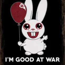 PTS I'm Good At War Vintage Tin Sign