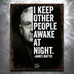 PTS Mattis Awake Vintage Tin Sign Signs